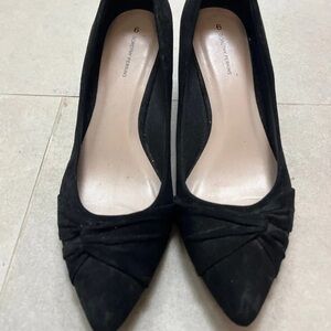 Chic Black Suede Heels by Dorothy Perkins